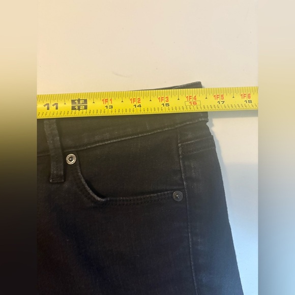 ✨ loft | modern straight jeans black size 10/30 0330 - Picture 9 of 13